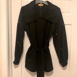 SoCa St. John Lightweight Black Jacket with Gold Hardware
